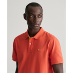 Polo en coton piqué contrastant