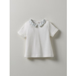 T-SHIRT MC COL VICHY