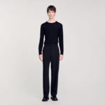 Pantalon large en laine