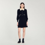 Robe en maille plissée
