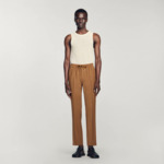 Pantalon droit élastiqué