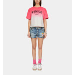 T-Shirt Rose Dégradé Avec Sérigraphie Venice Femme