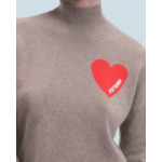 Pull Col Montant Coeur Léger