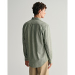 Chemise regular fit en coton et lin
