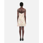 Robe Courte Imprimée En Soie Femme