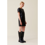 Robe cuir courte zippée