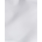 Tshirt charly manches courtes avec col droit ouvert en coton épais uni blanc