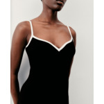 Robe Longue Bretelle Bicolore