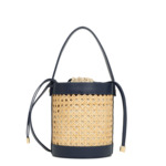 Sac seau A lacets coulissants M Cannage Rotin