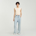 Gilet en tweed texturé