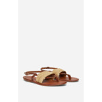 SANDALES PLATES Sandales En Raphia