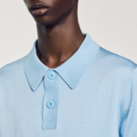 Polo en maille à manches courtes