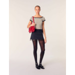 Jupe en laine mélangée et tulle