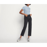 Jean droit à bords francs