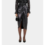 Jupe Mi-Longue Métallisée Femme