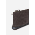 Pochette Zippée En Lin & Sequins