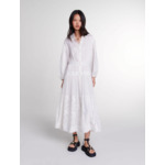 Robe longue en patchwork de coton
