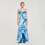 Robe imprimée à volants