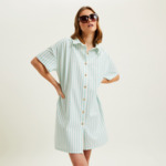 Laurence Tavernier - Robe Courte en voile de coton, Sardaigne