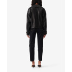 Veste Col Montant En Cuir Adahi
