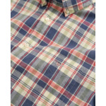 Regular Fit Checked Cotton Linen Sh