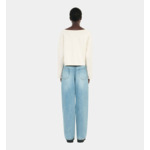 Sweatshirt Avec Sérigraphie Écru Femme