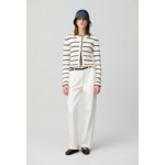 Cardigan rayures maille fine