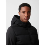 Doudoune en maille technique à côtes anglaises