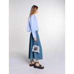 Jupe smockée en jean