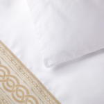 Yves Delorme - Housse de couette en satin blanc, Joyau