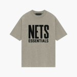Fear of God Essentials x NBA T-shirt Brooklyn Nets Gris