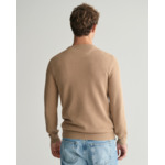 Cotton PiquÃ© Crew Neck Sweater