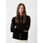 Sweat en velours à zip
