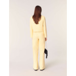 Pantalon droit en tweed et lurex