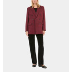 Blazer Pied De Poule Noir Et Rouge Femme