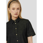 Chemise Camilia-Charcoal en Coton Organique