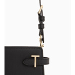 Petit sac à bandoulière Emilie en cuir signature T