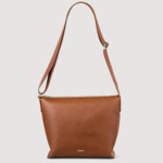 Saccoche en cuir grainé