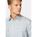 Chemise En Flanelle De Coton Tencel Regular Fit