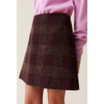 Jupe courte maille carreaux