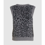 LEOPARD FLUFFY KNIT VEST