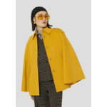 Manteau Majorelle-Jaune Citron en Laine