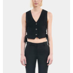 Gilet Avec Laçage Noir Femme