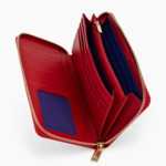 Compagnon zippé Juliette en cuir effet croco