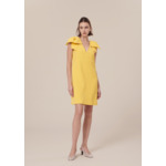 Robe Remarquable-Jaune en Polyester