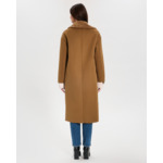 Manteau Myrthe Noisette en Polyester