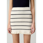 Jupe rayures maille fine
