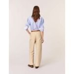 Pantalon tailleur en lin et coton