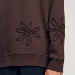 Sweatshirt oversize fleurs