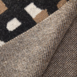 BOSS Home - Plaid en laine noir, Monogram
